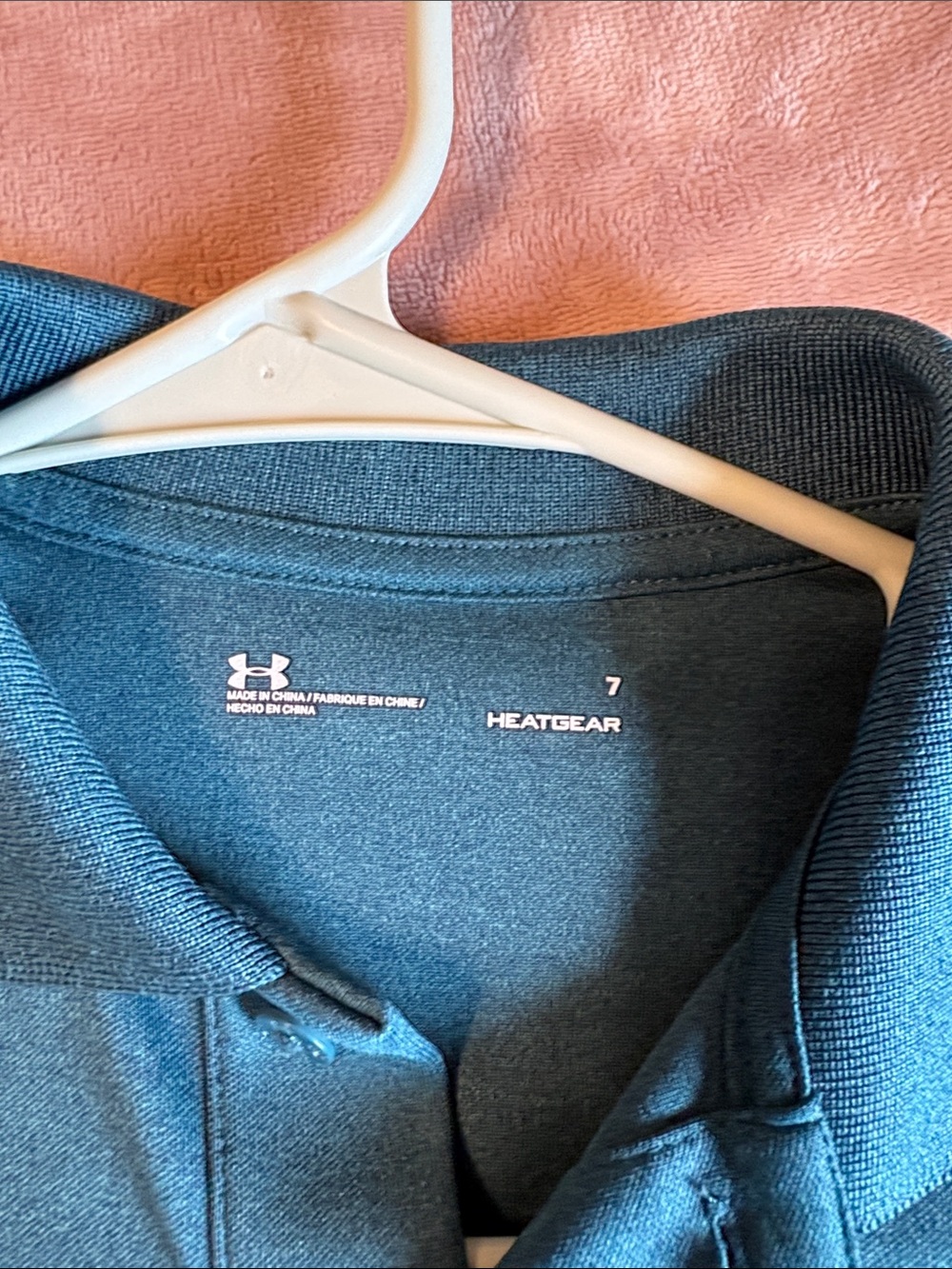 Under Armour Boys Teal Performance Polo - Picture 2 of 3